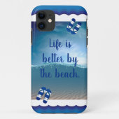 Het leven is beter door de strand Case-Mate iPhone case (Achterkant)