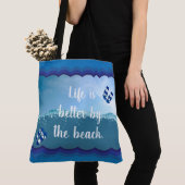Het leven is beter door de strand tote bag (Dichtbij)