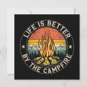 Het leven is beter door kampvuur. kaart (Achterkant)