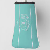 Het leven is beter Golfcitaat Blauwgroen Bescherme Golfheadcover (Draai 90)