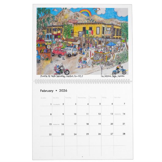 Het leven is beter in Baja Kalender (Feb 2026)