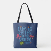 Het leven is beter in Beach Florida Souvenir Bag Tote Bag (Achterkant)