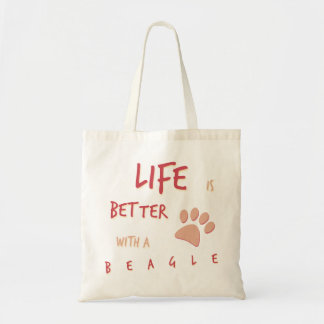 Het leven is beter in Beagle Tote Bag