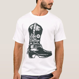 Het leven is beter in Boots Mannen T-shirt