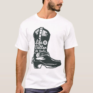 Het leven is beter in Boots Mannen T-shirt