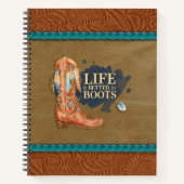 Het leven is beter in Boots Notitieboek (Voorkant)