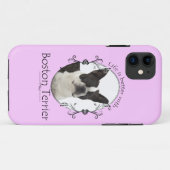 Het leven is beter in Boston Terrier Smartphone Ho Case-Mate iPhone Case (Achterkant (horizontaal))