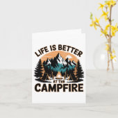 Het leven is beter in Camper C. Kaart (Gele Bloem)