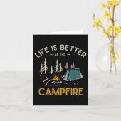 Het leven is beter in Camper C. Kaart (Gele Bloem)