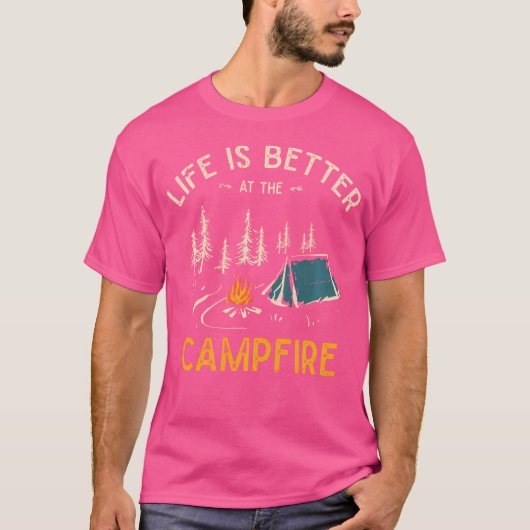 Het leven is beter in Camper C. T-shirt (Voorkant)