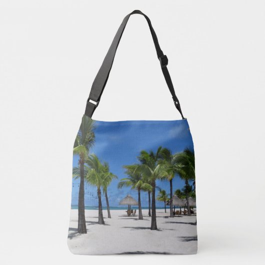 Het leven is beter in de Beach Canvas tas (Achterkant)
