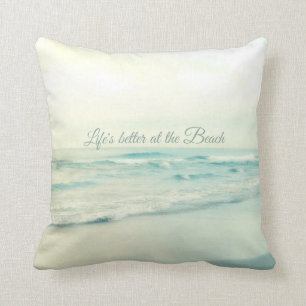 HET LEVEN IS BETER IN DE BEACH FOTO PILLOW KUSSEN