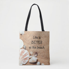 Het leven is beter in de BeachTote Bag Tote Bag