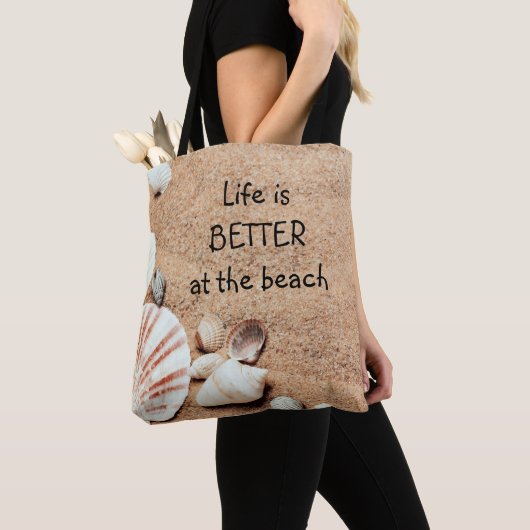 Het leven is beter in de BeachTote Bag Tote Bag (Dichtbij)