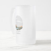 Het leven is beter in de berg matglas bierpul (Voorkant links)