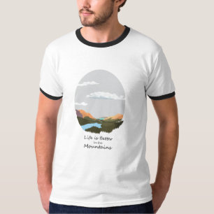 Het leven is beter in de berg T-Shirt