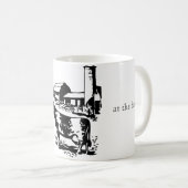 Het leven is beter in de boerderij koffie-mok koffiemok (Voorkant rechts)