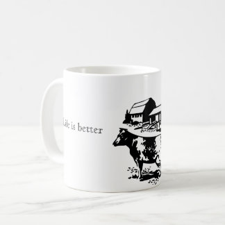 Het leven is beter in de boerderij koffie-mok koffiemok