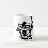 Het leven is beter in de boerderij koffie-mok koffiemok (Center)