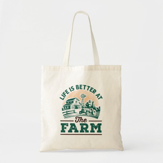 Het leven is beter in de Boerderij Tote Bag (Voorkant)