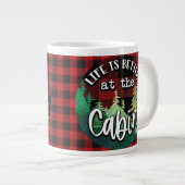 Het leven is beter in de cabine grote koffiekop (Voorkant rechts)