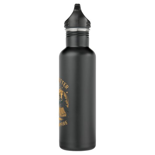 Het leven is beter in de Camper Camper Camp Campin Waterfles (Rechts)