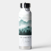 Het leven is beter in de Foto van de Natuur aanpas Waterfles (Links)