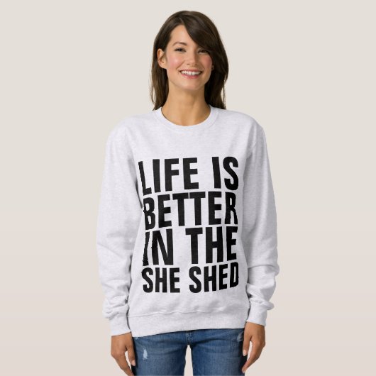 HET LEVEN IS BETER IN DE HAAR VREEMDE T-Hemden Trui (Voorkant volledig)