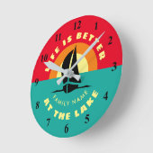 Het leven is beter in de keuken met de aangepaste  ronde klok (Hoek)