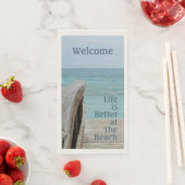 Het leven is beter in de keukenhanddoek servet (Insitu)