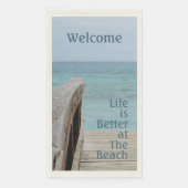 Het leven is beter in de keukenhanddoek servet (Voorkant)