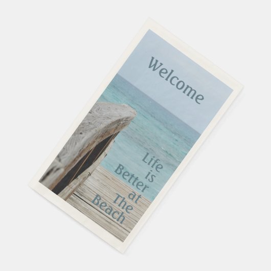 Het leven is beter in de keukenhanddoek servet (Hoek)