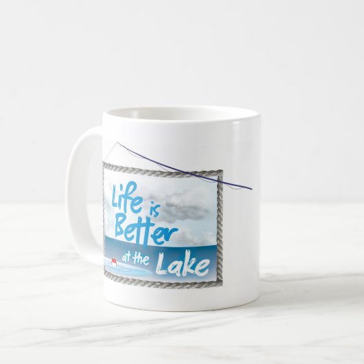 Het leven is beter in de mok van de meerkoffie (Voorkant links)