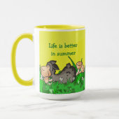 Het leven is beter in de mok van de zomer (Links)