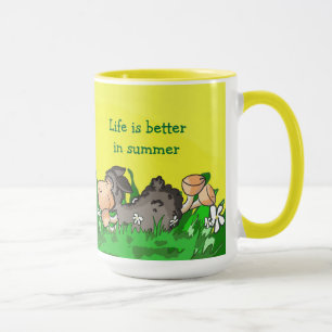 Het leven is beter in de mok van de zomer