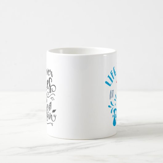 Het leven is beter in de pool Nice Summer Design Koffiemok (Center)