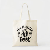 Het leven is beter in de pool. Summer Pool Design Tote Bag (Voorkant)