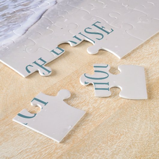 Het leven is beter in de strand en oceaan legpuzzel (Zijkant)