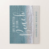 Het leven is beter in de strand en oceaan legpuzzel (Verticaal)