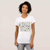 Het leven is beter in de tuin - Doe mee T-shirt (Voorkant volledig)