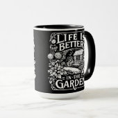 Het leven is beter in de tuin mok (Voorkant rechts)