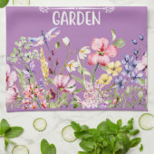 Het leven is beter in de tuin theedoek (Gevouwen)