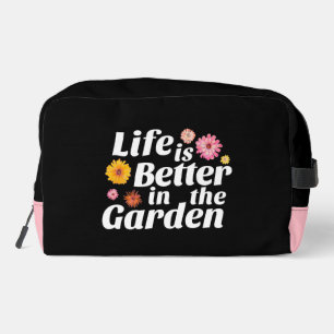 Het leven is beter in de tuin - Zinnia Flower Toilettasje