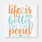 het leven is beter in de vijver magneet (Voorkant)