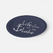 HET LEVEN IS BETER IN DE WEG PAPIEREN BORDJE (Gekanteld)