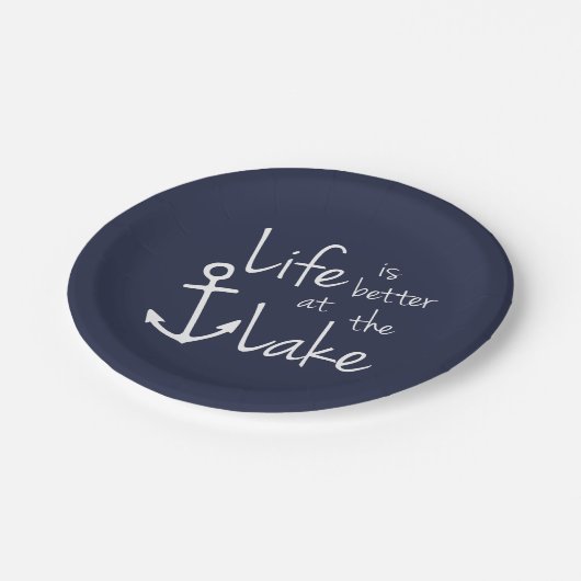 HET LEVEN IS BETER IN DE WEG PAPIEREN BORDJE (Gekanteld)