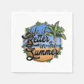 Het leven is beter in de zomer papieren servet (Voorkant)