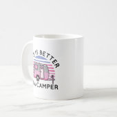 Het leven is beter in een Camper Koffiemok (Voorkant links)