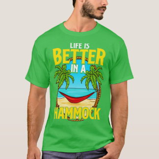Het leven is beter in een Hammock Beach zomer T-shirt