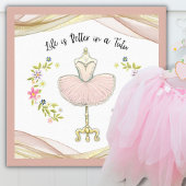 Het leven is beter in een Tutu Canvas Print